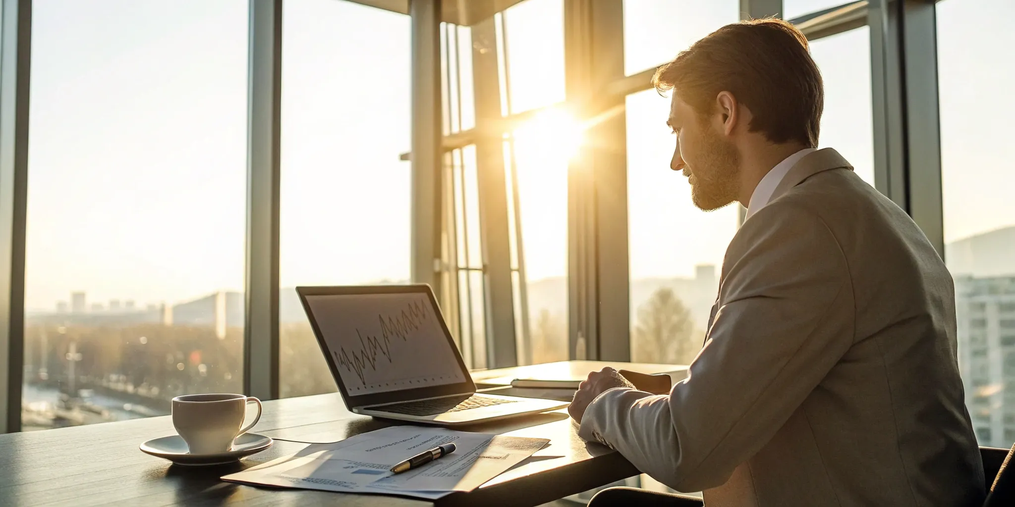 Private business loan research on laptop.