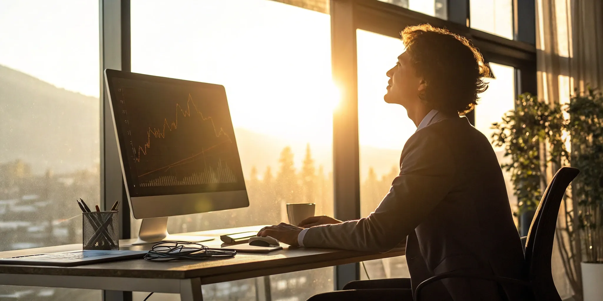 AI-powered credit repair tools analyze data on computer screen.