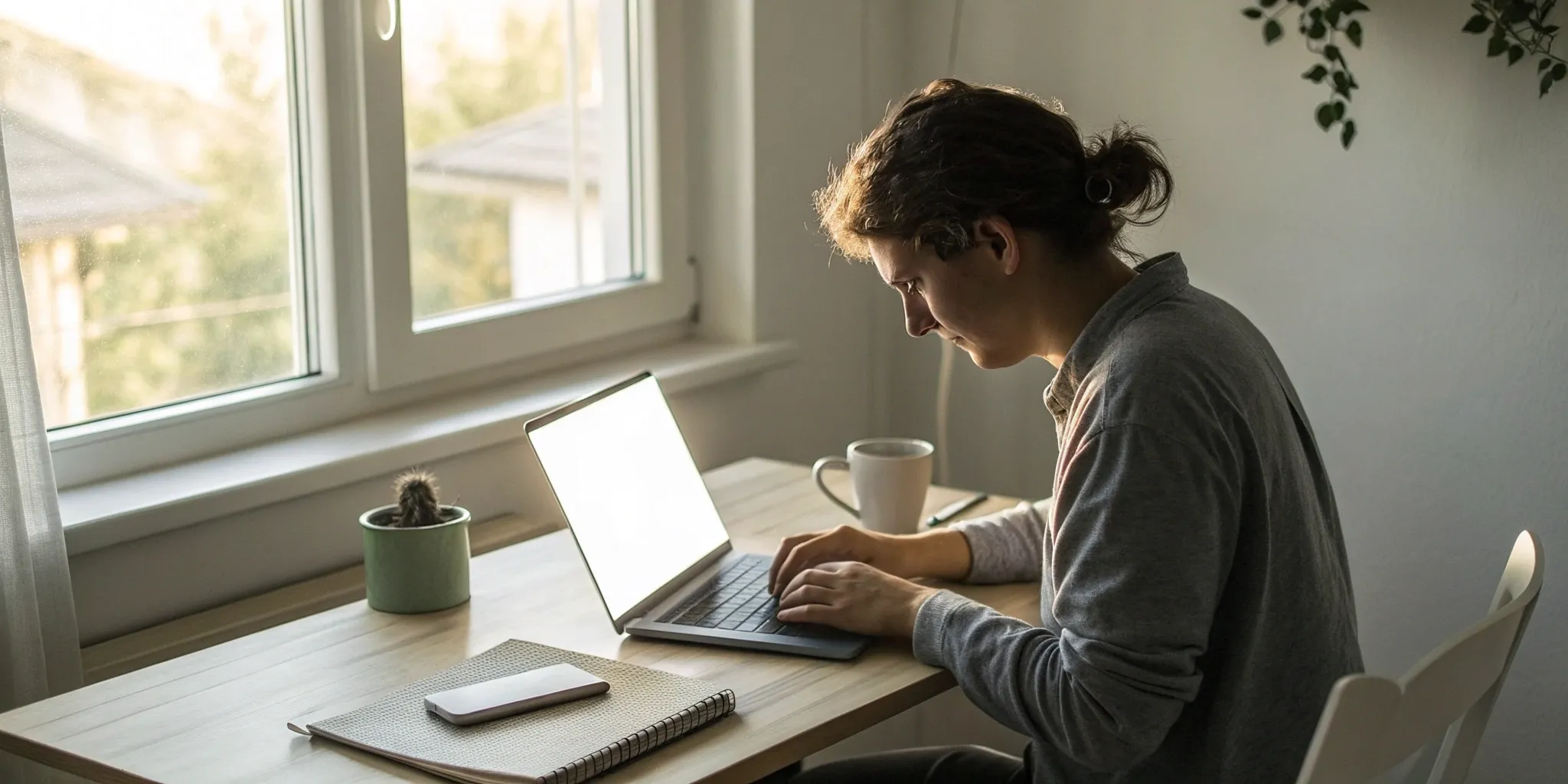 DIY credit repair software being used on a laptop to improve a credit score.