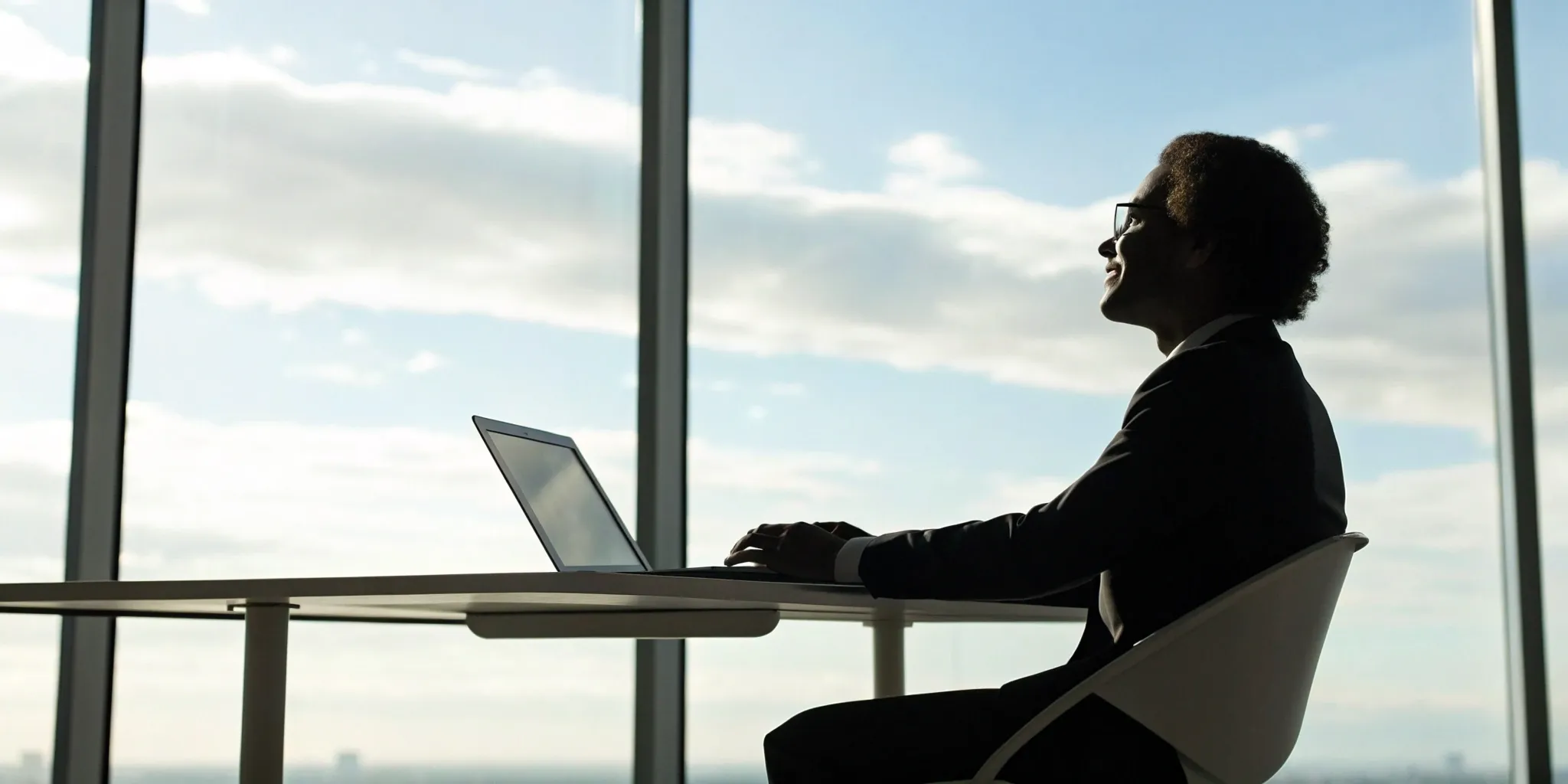 A person using AI for personal finance on a laptop to manage their budget and investments.