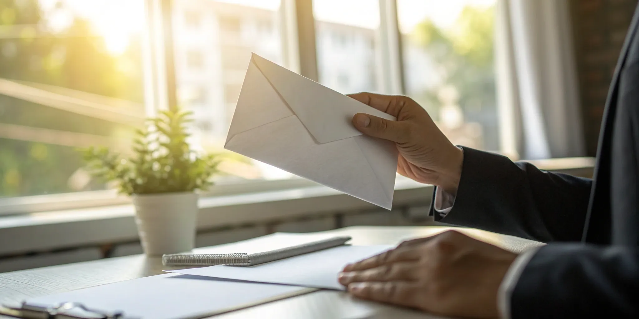Person reviewing a debt validation letter before sending it to a collector.