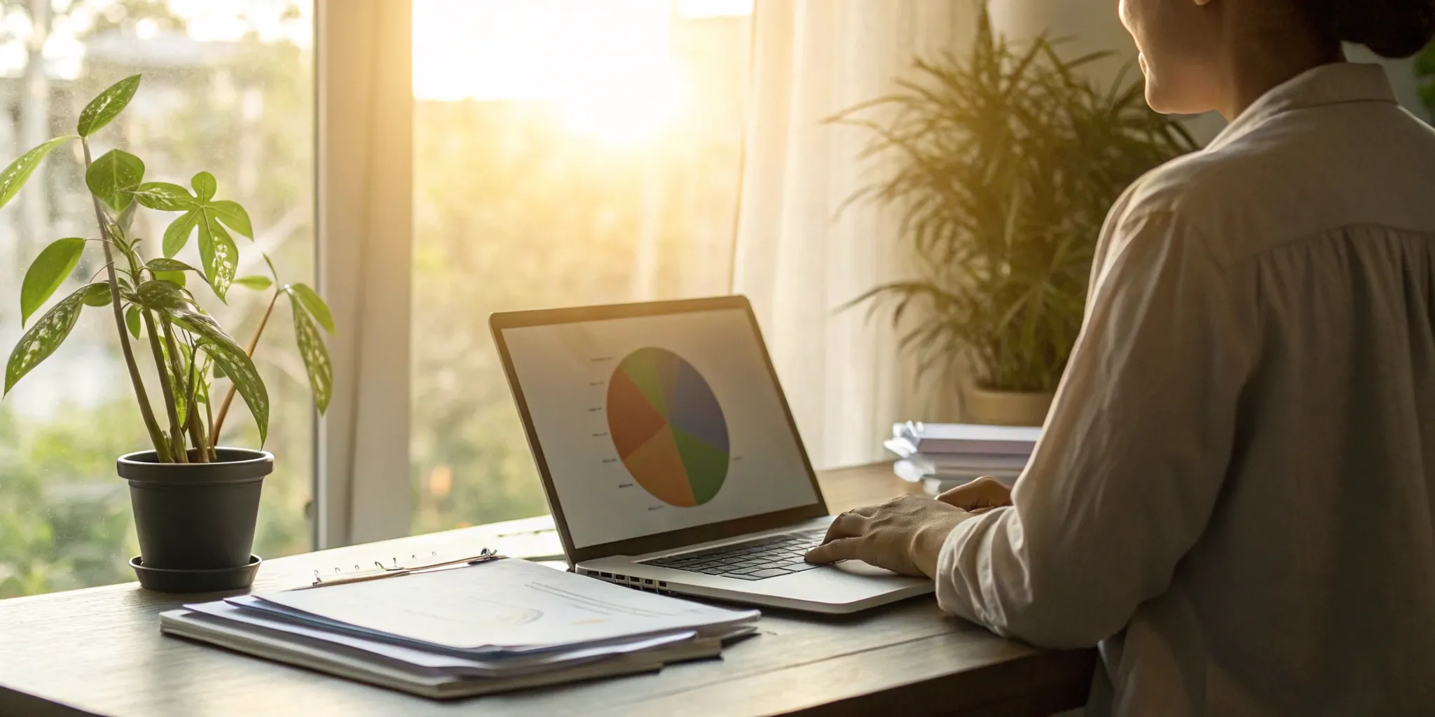 A person reviews their finances on a laptop to rebuild credit after a collection account.
