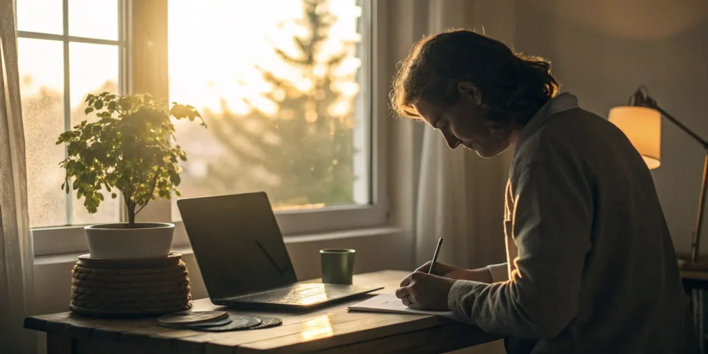 Person writing a goodwill letter to remove a late payment from a credit report.