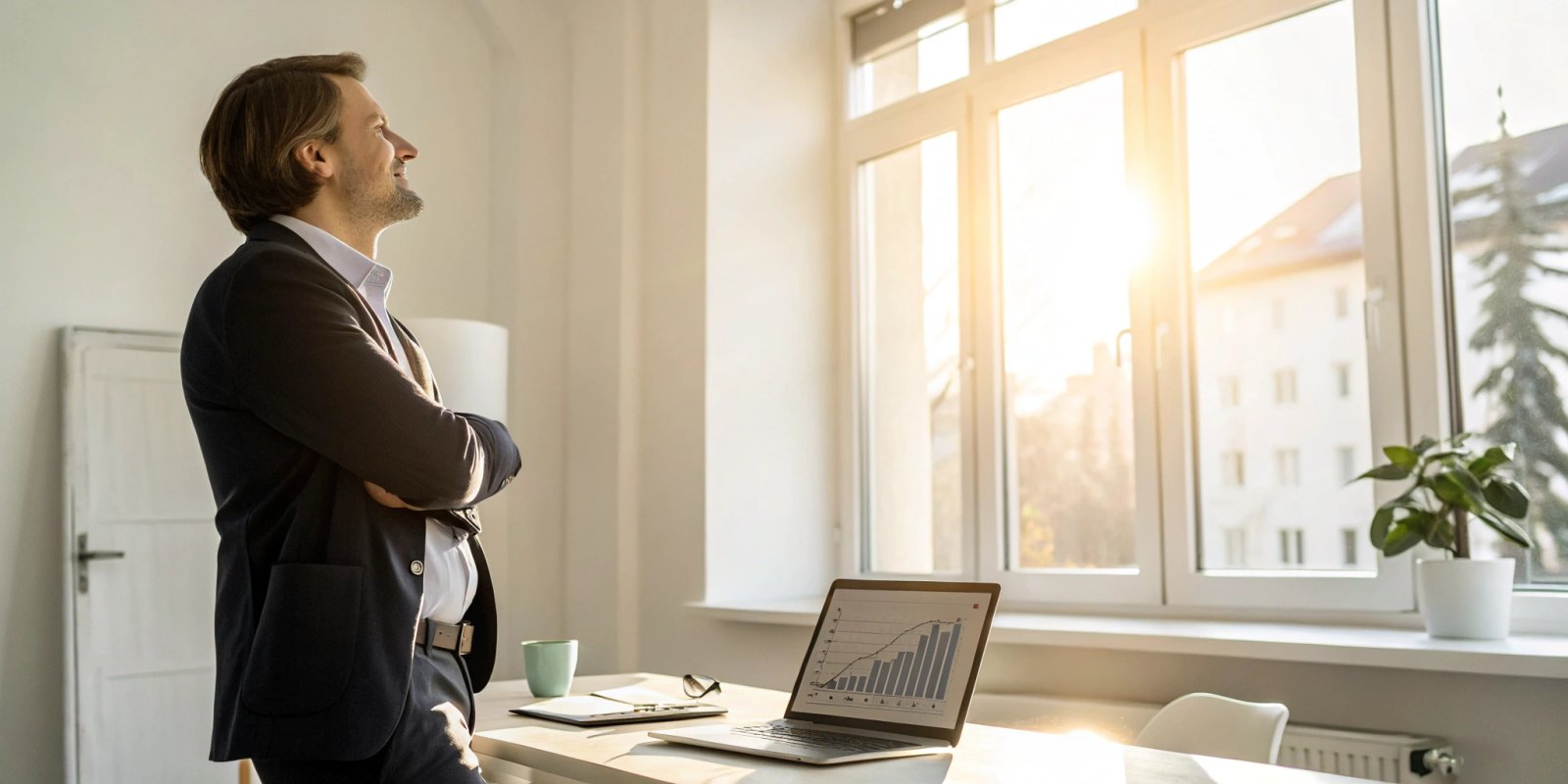 Man reviewing his credit report to remove a charge-off without paying.