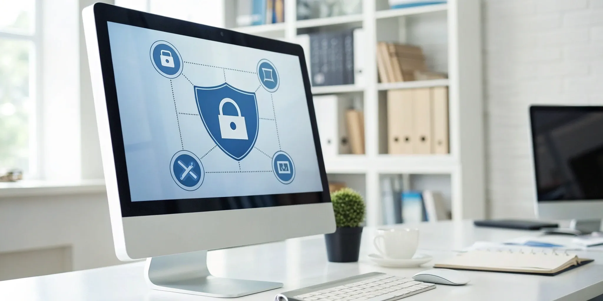 A security lock on a computer screen for removing unauthorized hard inquiries online.