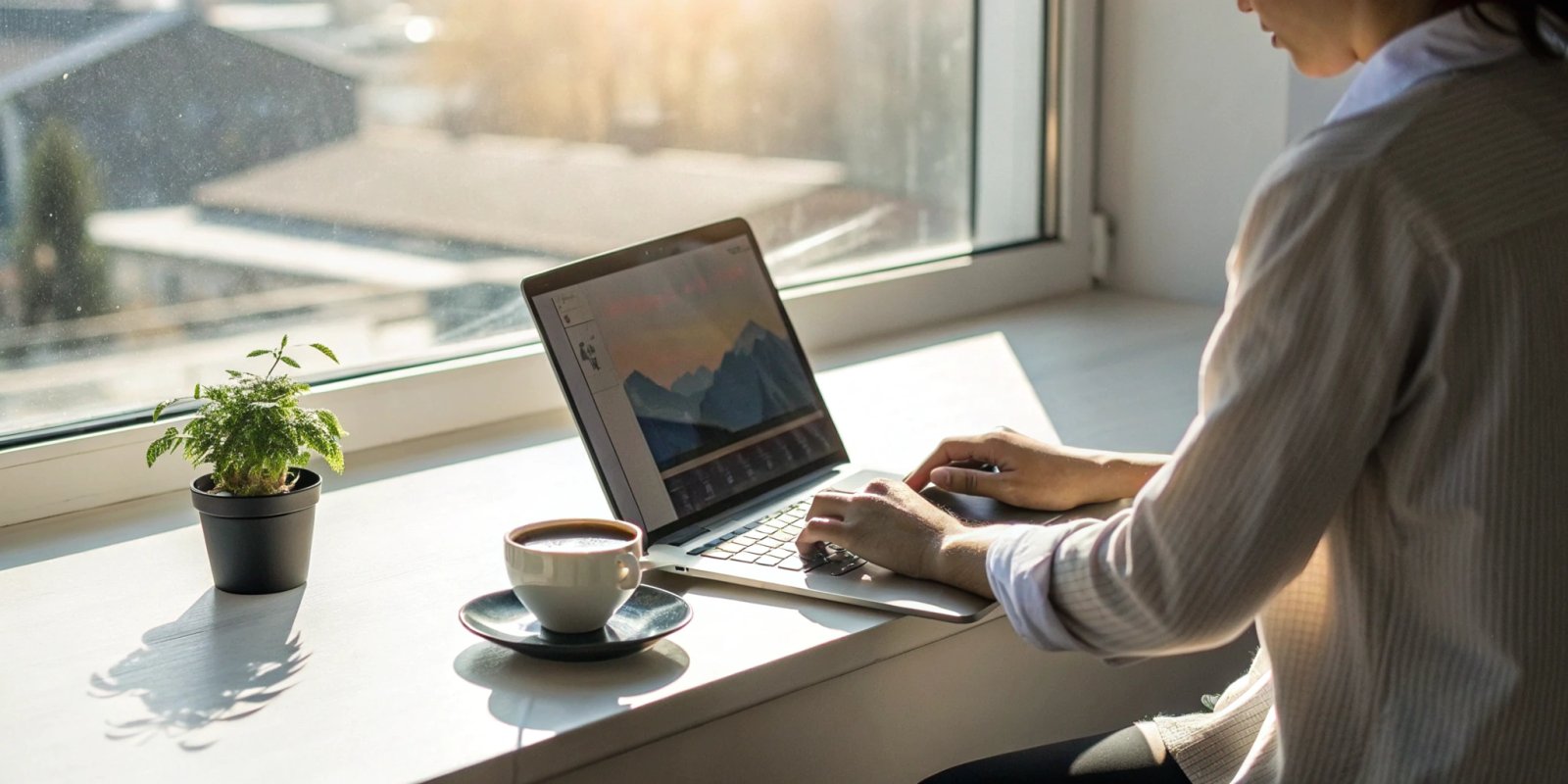 Person on a laptop learning how to use AI to repair credit.