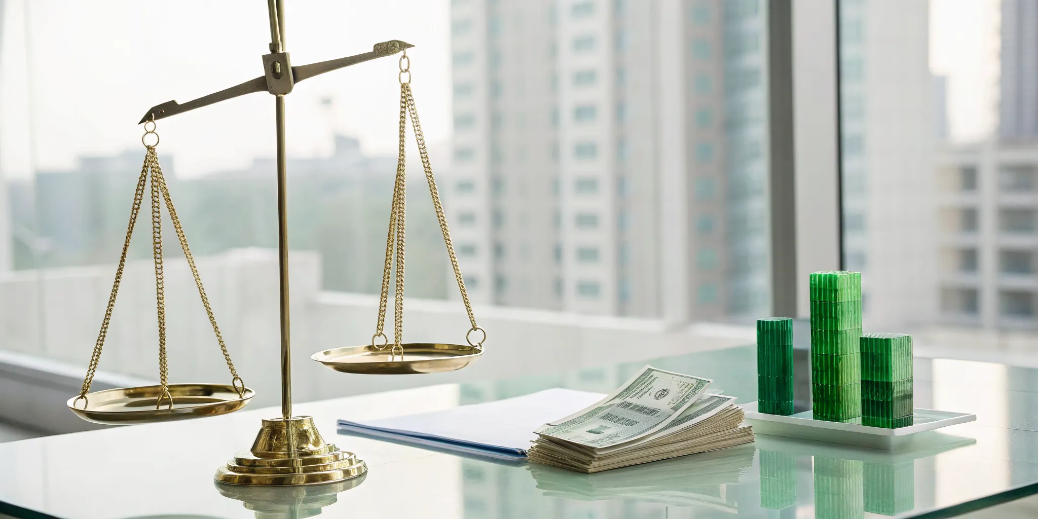 A balance scale weighing the cost and value of a credit repair service.