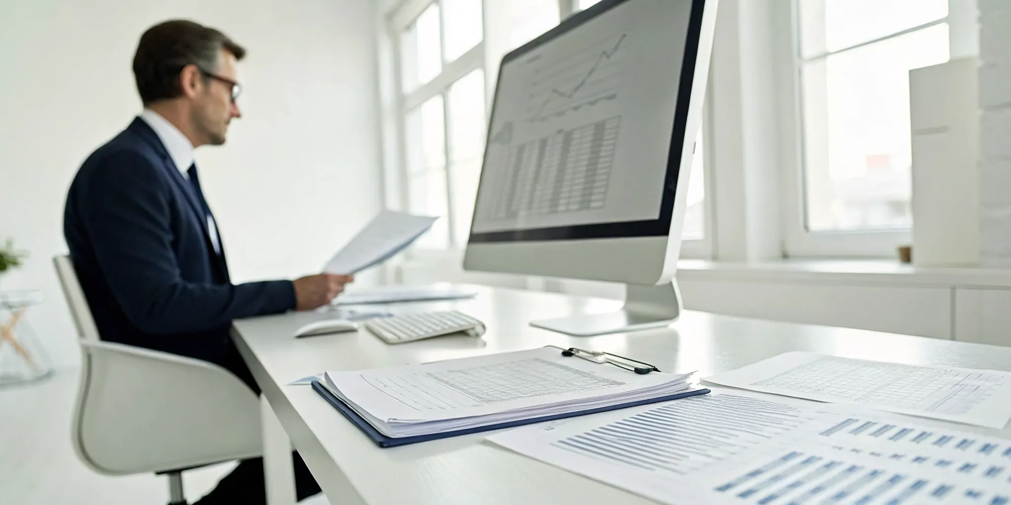Founder preparing a bad credit startup business loan application on a computer.