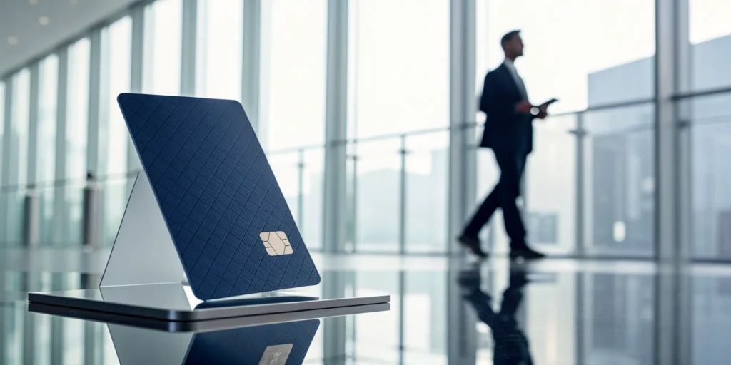 A corporate credit card, an option for business credit without a personal guarantee.