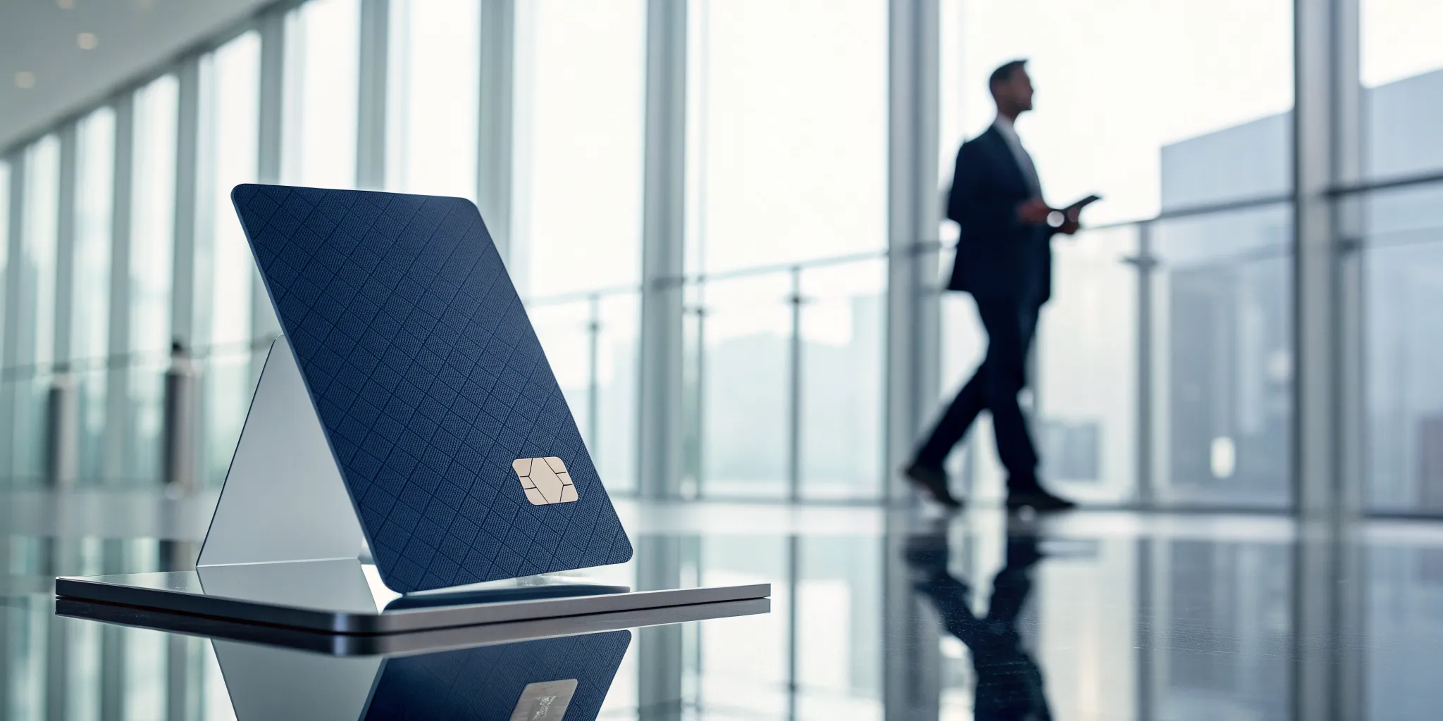 A corporate credit card, an option for business credit without a personal guarantee.