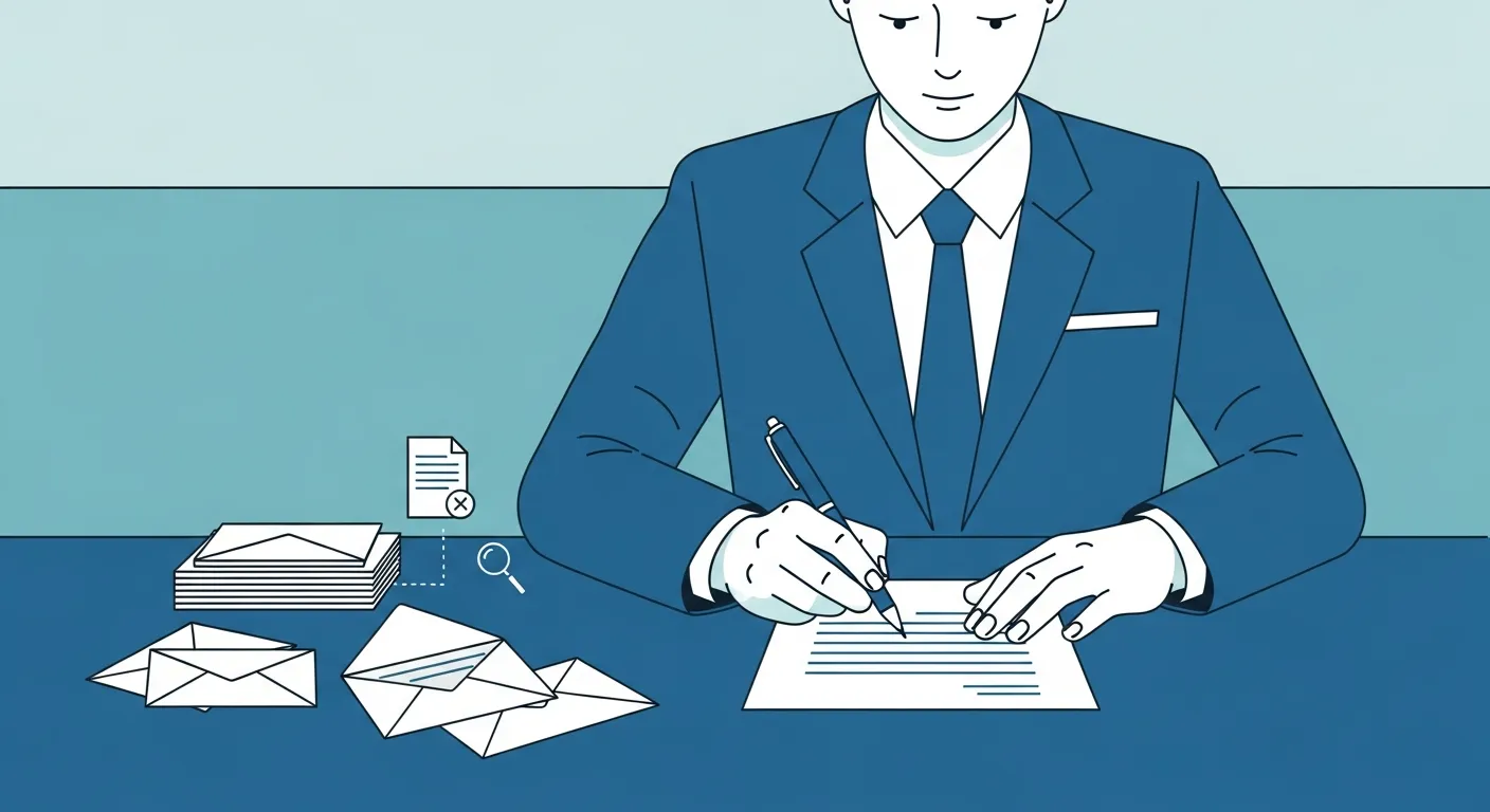 Person writing a dispute letter to credit bureaus for collection removal