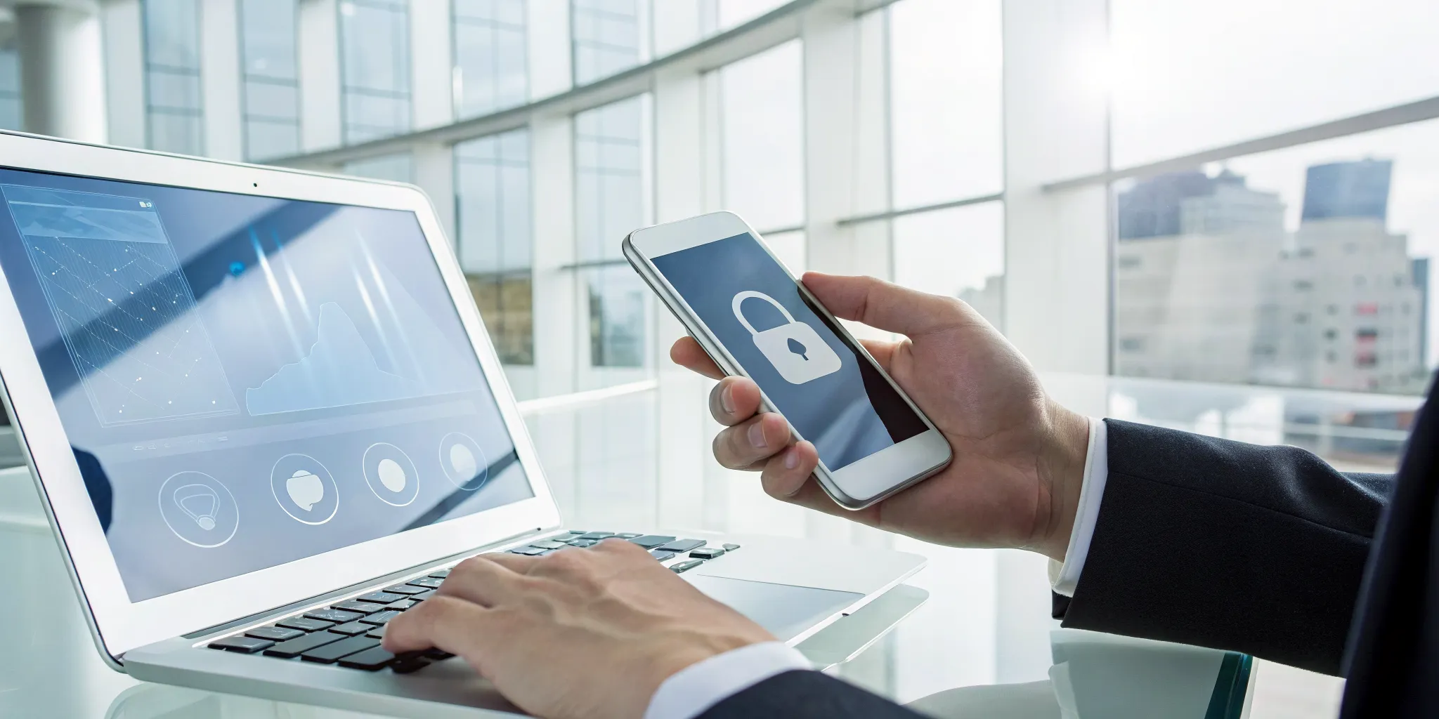 Person using a laptop to lift their Equifax credit freeze.